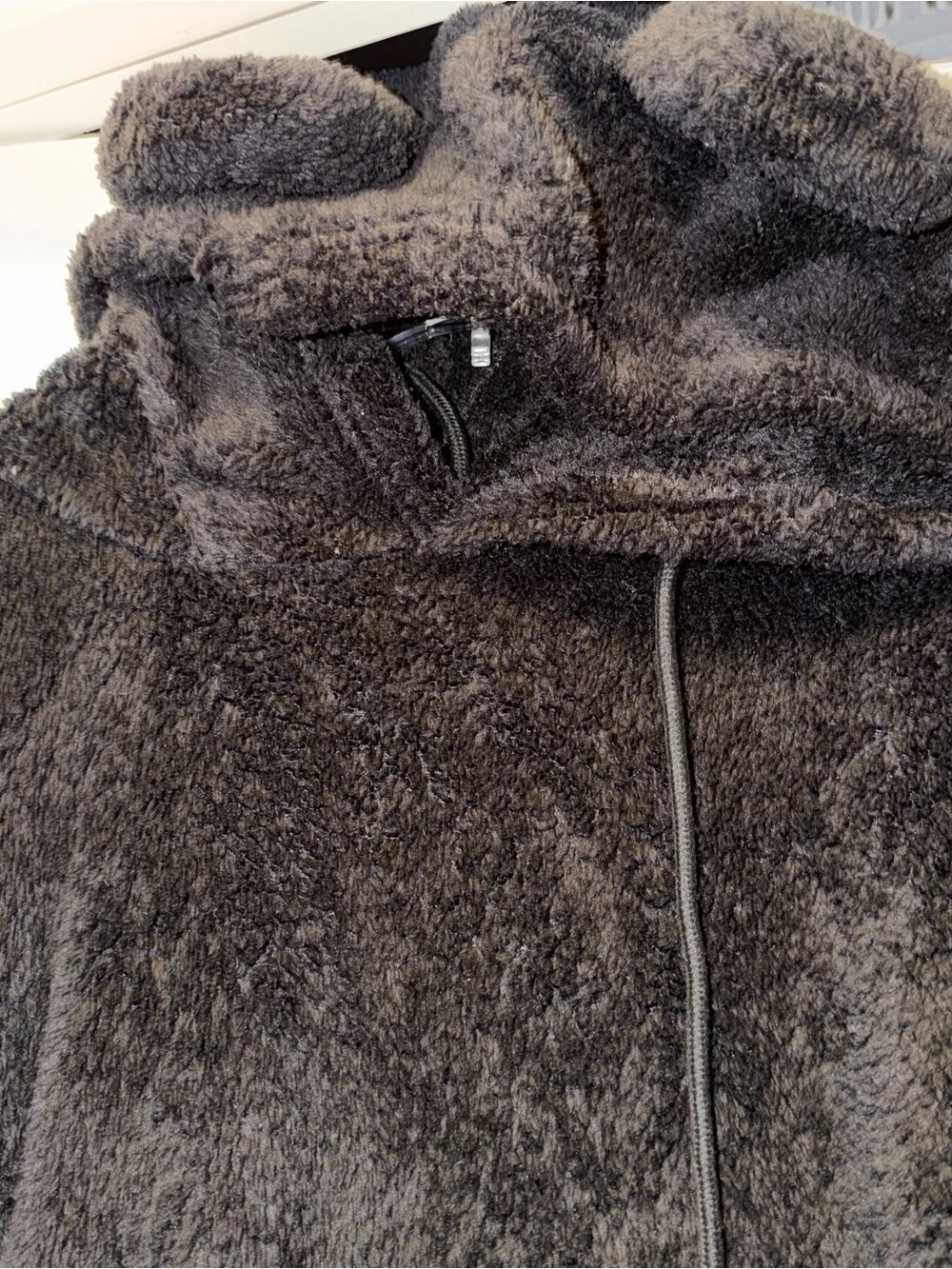 Cozy Plush Black Sherpa Hoodie with bear 🐻 ears